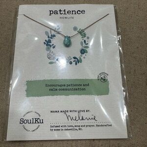 Patience Howlite Necklace - Teal